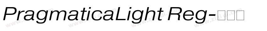 PragmaticaLight Reg字体转换